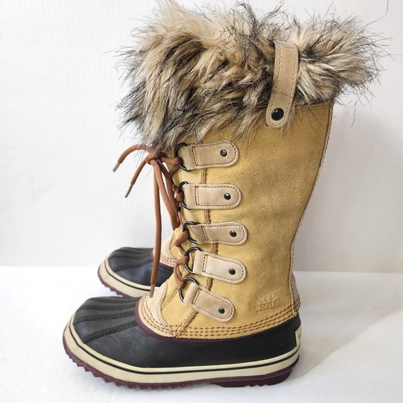 Sorel Shoes - Sorel Womens 6 Joan of Arctic Waterproof Boots Honest Beige